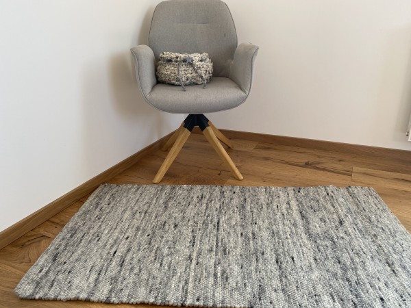 Teppich, grau meliert, 70 x 140 cm